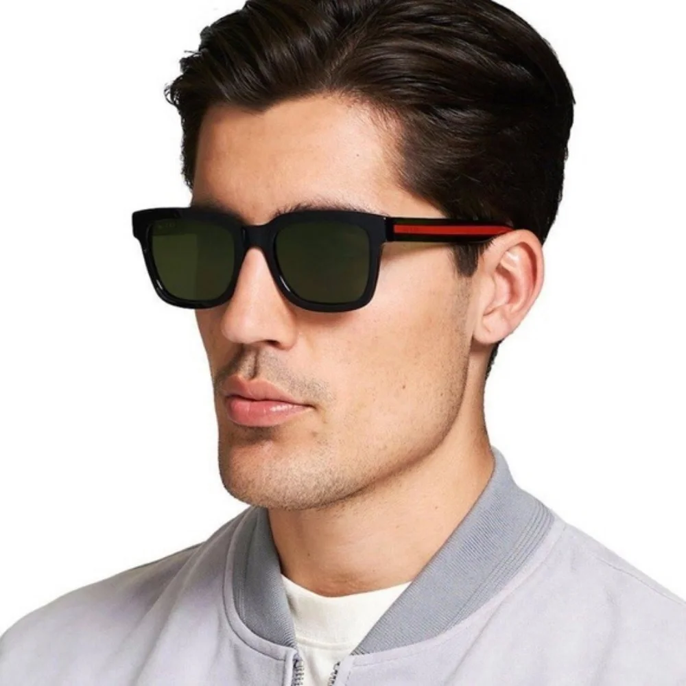 🔥 - - 💯 - Authentic New Gucci GG0057SK 002 56 GG0057SK Men's Sunglasses